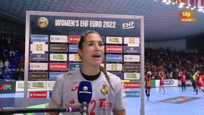 Europeo de balonmano | Lara González: "Tenemos que salir a comérnoslas"