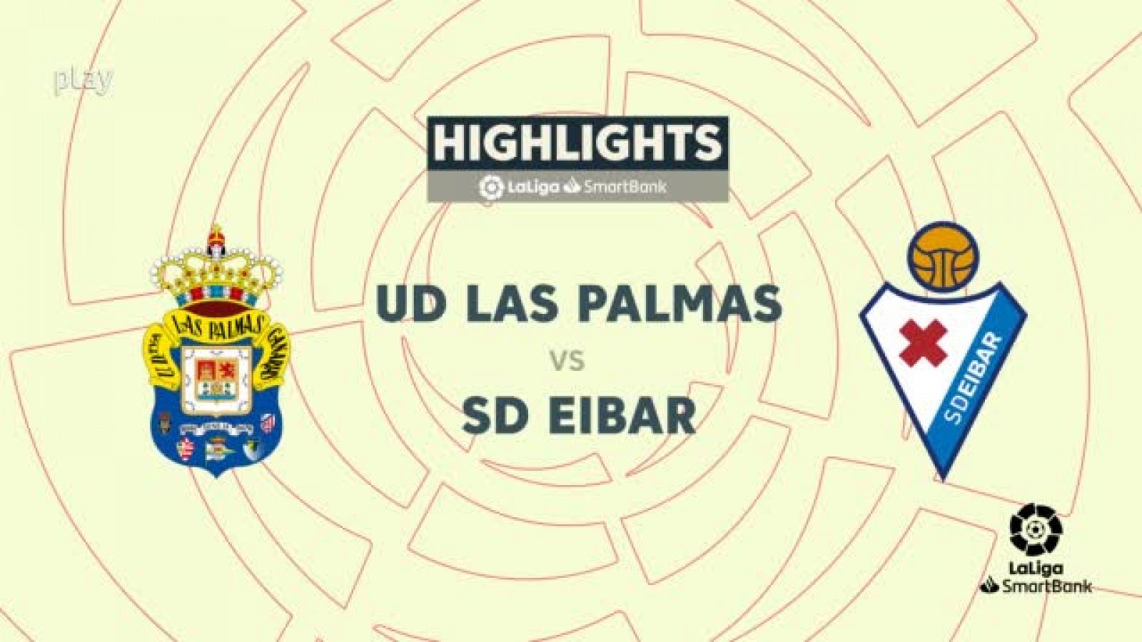 Las Palmas-Eibar: resumen del partido, 15ª jornada