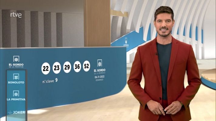 Loterías - Sorteo de la Bonoloto y El Gordo de la Primitiva del 06/11/2022