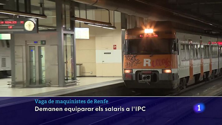 L'Informatiu - Dues vagues compliquen aquest dilluns la mobilitat per tren i per avió