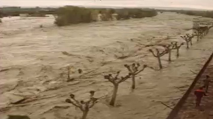 Arxiu TVE Catalunya - Inundacions a Lleida i la crescuda del riu Flamicell