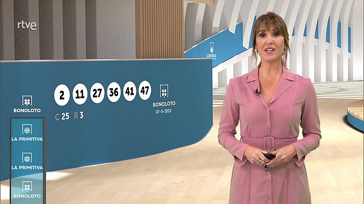 Loterías - Sorteo de la Bonoloto y Primitiva del 07/11/2022
