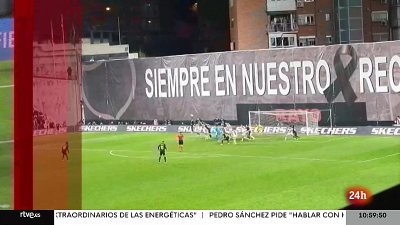 Valverde coló el balón del Rayo-Madrid en un balcón de Vallecas