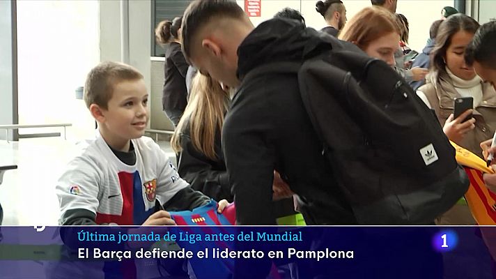 Telediario 1 - El Barcelona, a mantener el liderato ante Osasuna