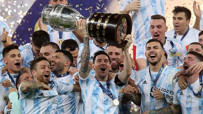 Telediario 1 - Argentina sueña con levantar la primera Copa del Mundo con Messi