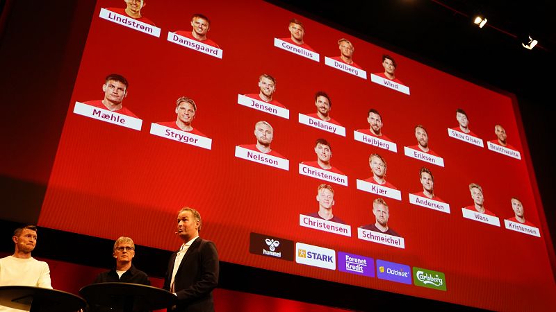 Christensen y Eriksen encabezan la lista danesa   