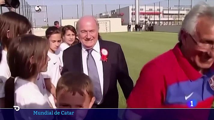 Telediario 1 - Blatter considera "un error" la elección de Qatar como sede del Mundial