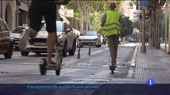 Informatiu Balear - S'incrementen els accidents amb patinets