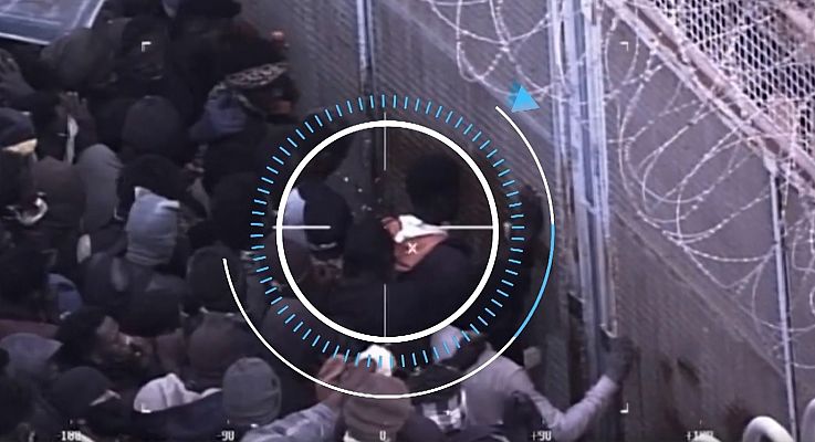 Imágenes de la Guardia Civil de la tregedia de Melilla