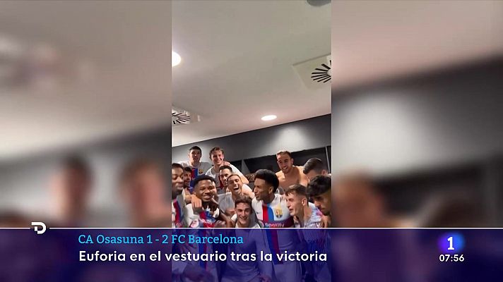 Telediario Matinal - Piqué acaba su carrera expulsado y sin poder jugar ante Osasuna