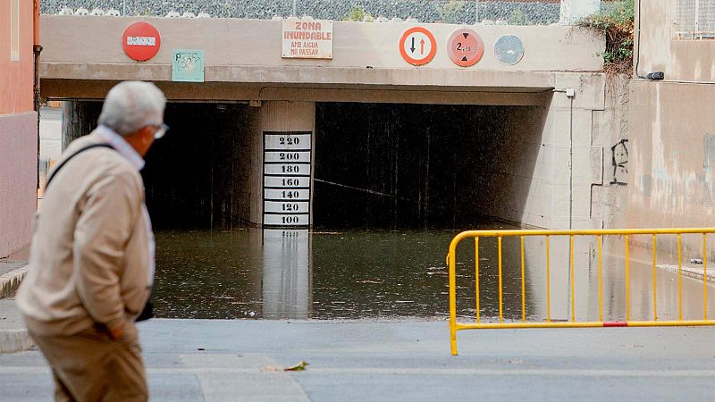 Precipitaciones en zonas de Valencia, Murcia y Baleares