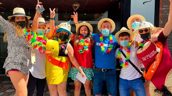 Telediario 1 - Málaga anuncia sanciones de hasta 700€ para frenar la oleada de despedidas de solteros