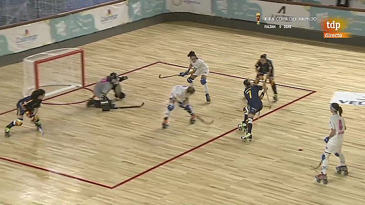 Hockey sobre patines - World Skates Games. Camp.Mundo femenino. Semifinal: ITA-ESP