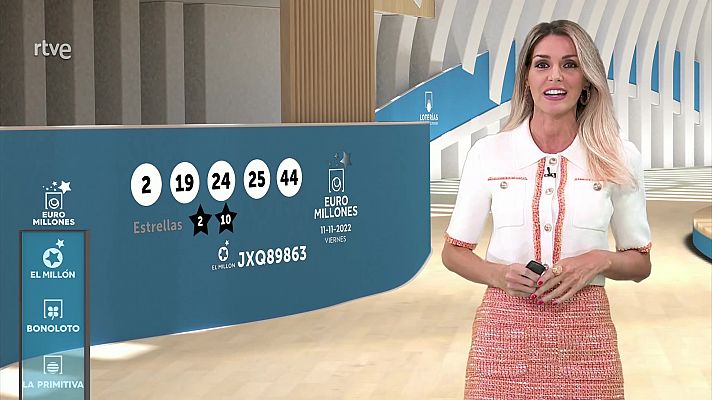 Loterías - Sorteo de la Bonoloto y Euromillones del 11/11/2022
