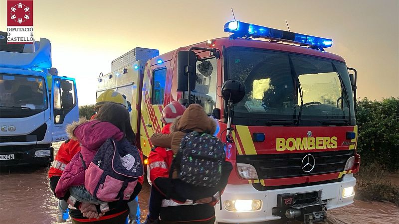 Varias personas rescatadas en Castellón por las lluvias