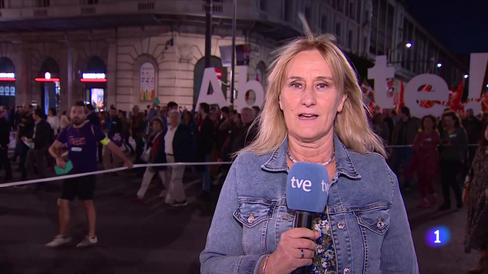 Manifestación en Bilbao para protestar a favor de la soberanía vasca