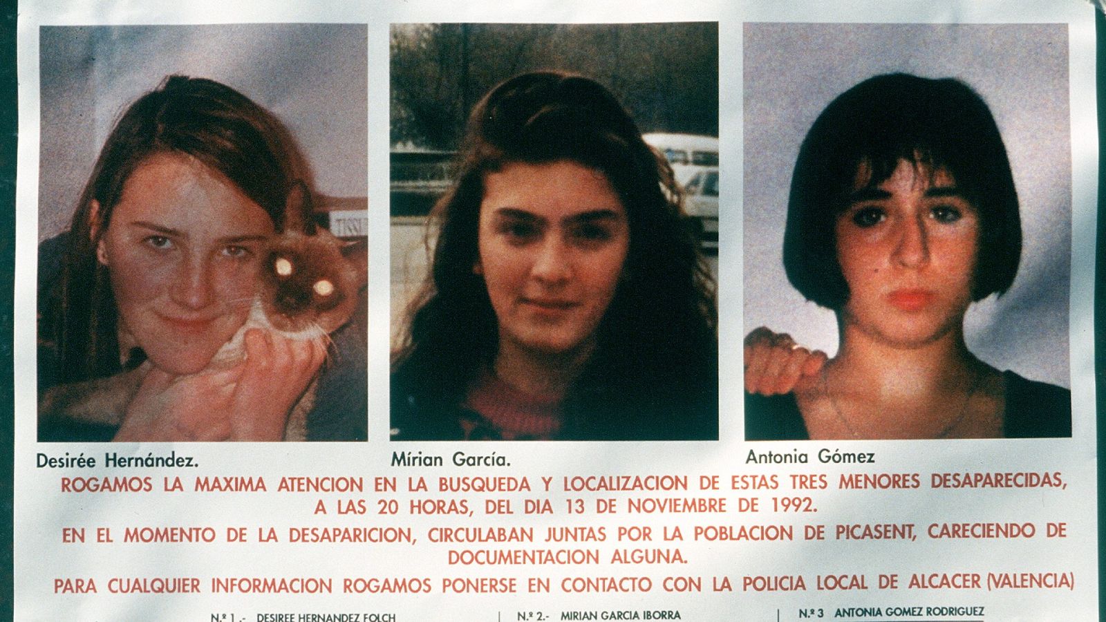 Tres décadas del crimen de Alcàsser, un caso abierto 