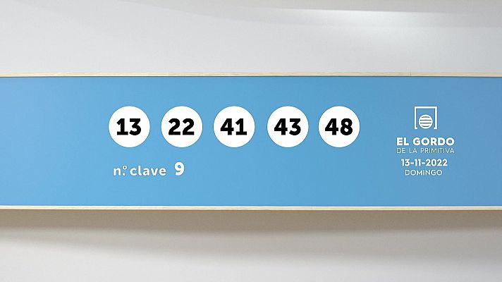 SELAE - Sorteo de la Lotería Gordo de la Primitiva del 13/11/2022