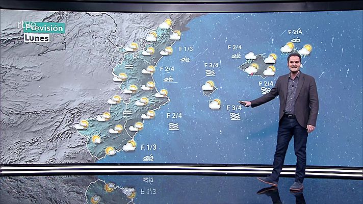 Probabilidad de nieblas matinales en zonas litorales y prelitorales de Cataluña, noroeste de la meseta Norte y sureste de la meseta Sur