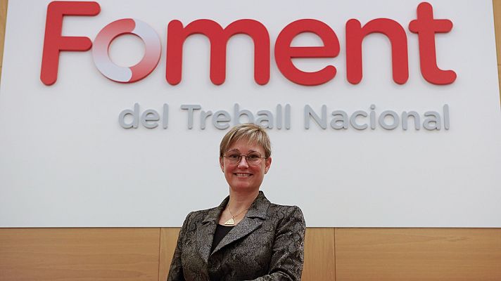 Informativo 24h - La candidata a presidir la CEOE, Virginia Guinda, sobre los impuestos a la banca y las eléctricas: "No me parece que estén bien planteados"