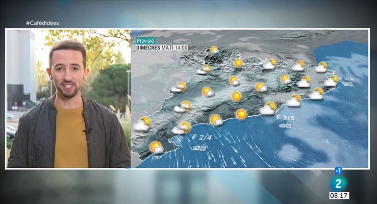 El temps - Cel enterbolit i dos dies de suavitat a l'espera de canvis