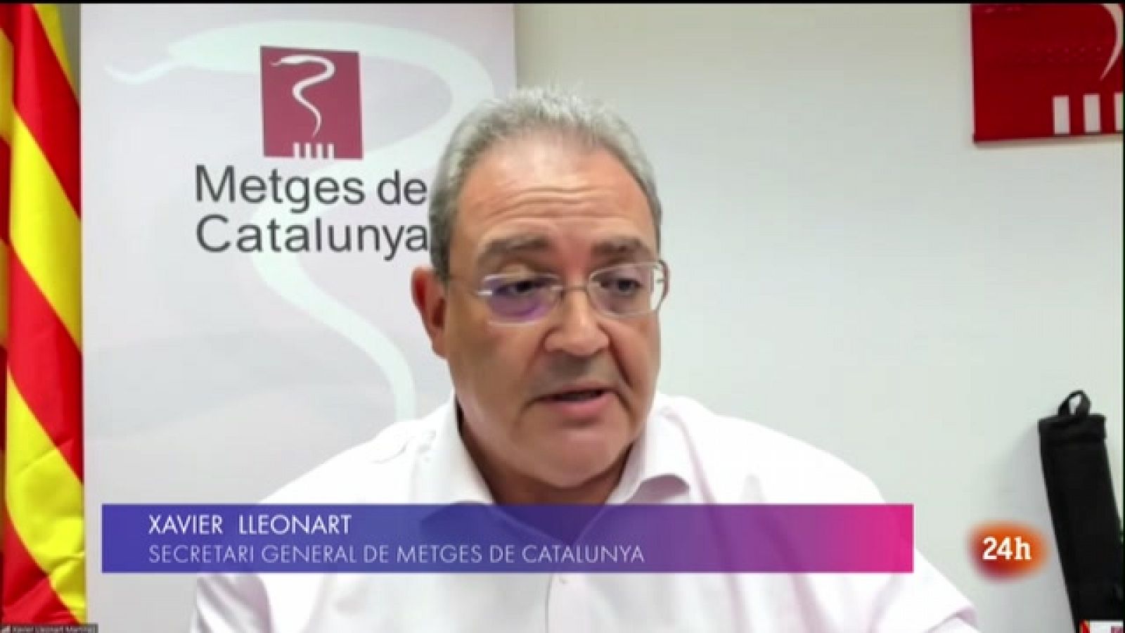 Entrevista al secretari general de Metges de Catalunya, Xavier Lleonart