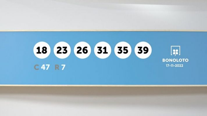 SELAE - Sorteo de la Lotería Bonoloto del 17/11/2022