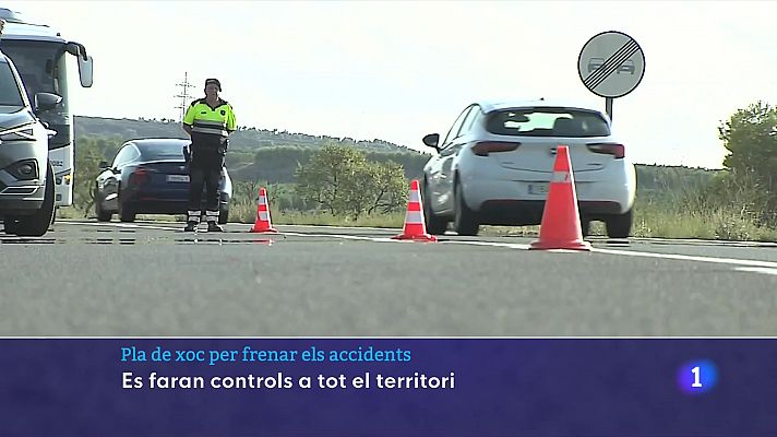 L'Informatiu - Pla de xoc per frenar els accidents: es faran controls a tot el territori