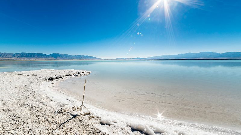 El Gran Lago Salado de Utah, en Estados Unidos, se seca