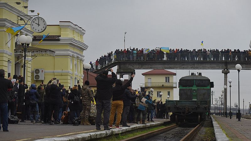 Llega a Jersón el primer tren procedente de Kiev desde el comienzo de la guerra