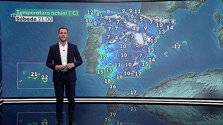 Nevadas en áreas del Pirineo y la cordillera Cantábrica