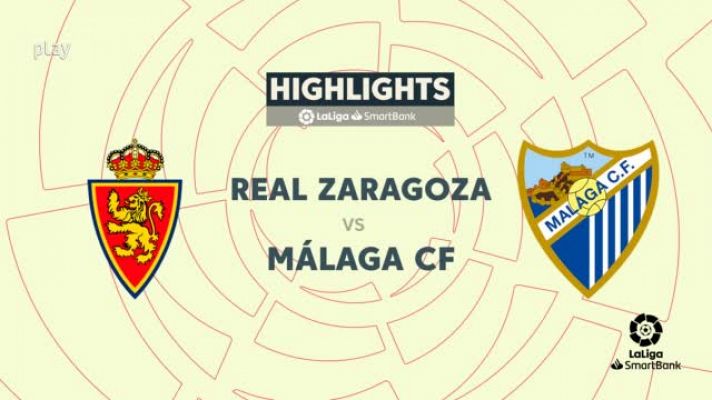 Zaragoza-Málaga: resumen del partido, 16ª jornada