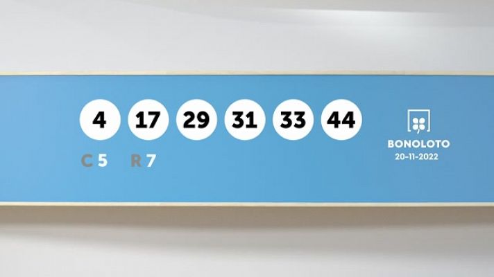 SELAE - Sorteo de la Bonoloto del 20/11/2022