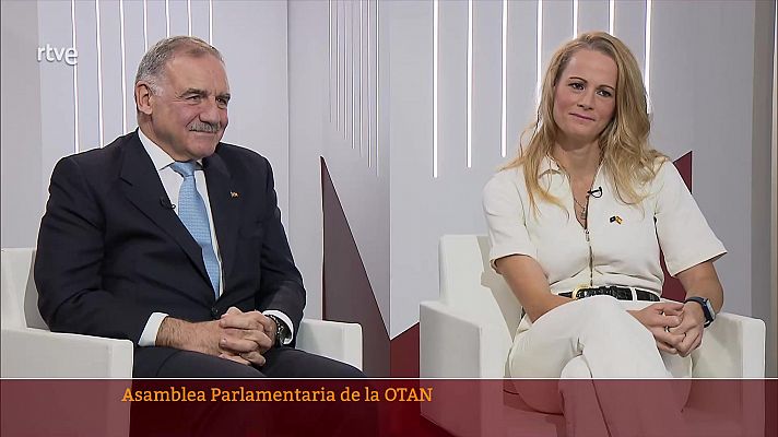 Parlamento - Asamblea OTAN: Zaida Cantera (PSOE) Fernando Gutiérrez (PP)
