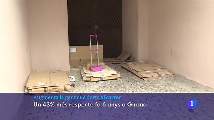 L'Informatiu - Augmenta la gent que dorm al carrer a Girona