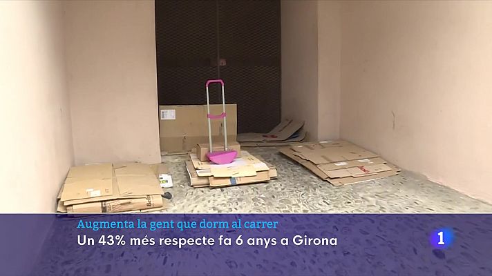 Augmenta la gent que dorm al carrer a Girona