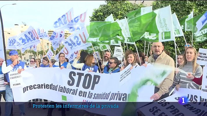 Protesten les infermeres de la privada