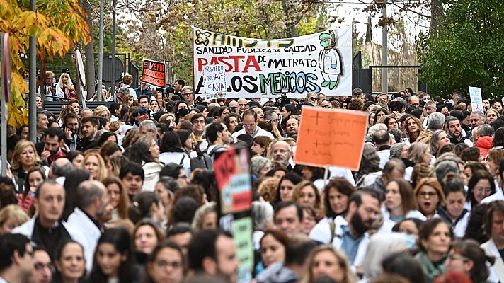 Primer día de huelga de Atención Primaria en Madrid