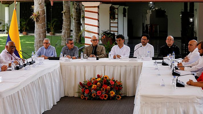 Telediario 1 - Colombia reanuda el proceso de paz con el ELN en Caracas