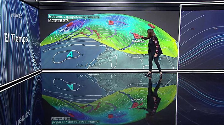 El tiempo - Probables precipitaciones fuertes o persistentes en zonas de Galicia, norte de Navarra, Pirineos y Baleares