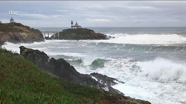 Precipitaciones persistentes en el oeste de Galicia, y localmente fuertes de madrugada en Baleares