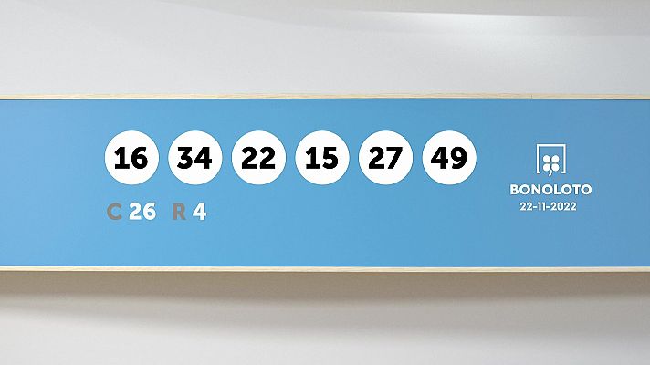 SELAE - Sorteo de la Lotería Bonoloto y Euromillones del 22/11/2022