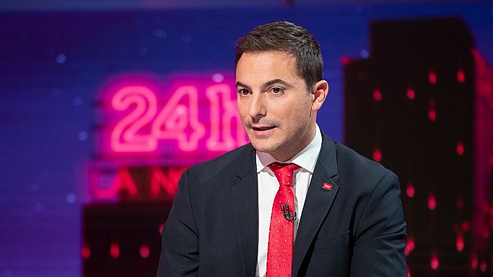 La noche en 24h - Juan Lobato: "En Madrid el estado del bienestar está tocado por la apuesta del PP de desmantelarlo"