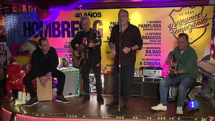 Telediario 1 - Los Hombres G celebran sus 40 años sobre los escenarios con una gira mundial