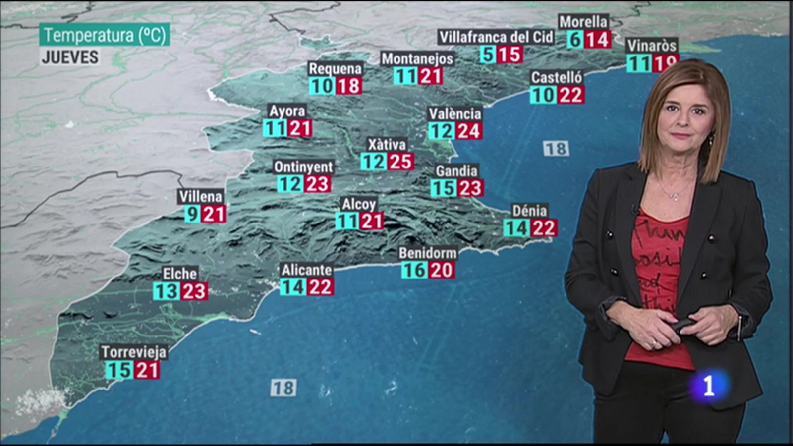 El Tiempo en la Comunitat Valenciana - 23/11/22