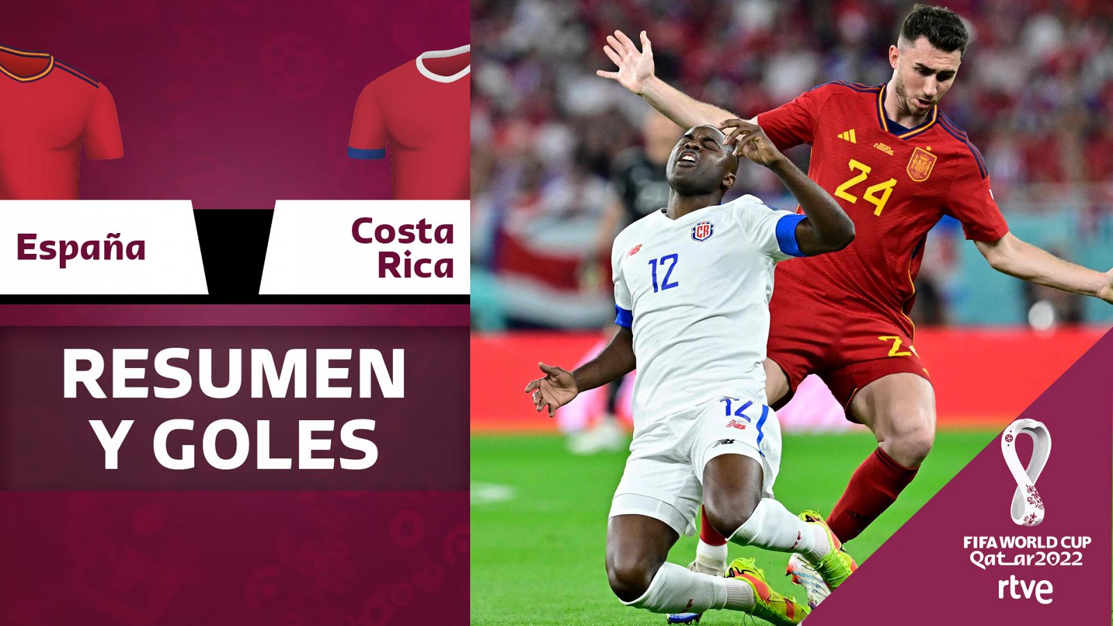 España - Costa Rica: resumen y goles. Ver en RTVE Play