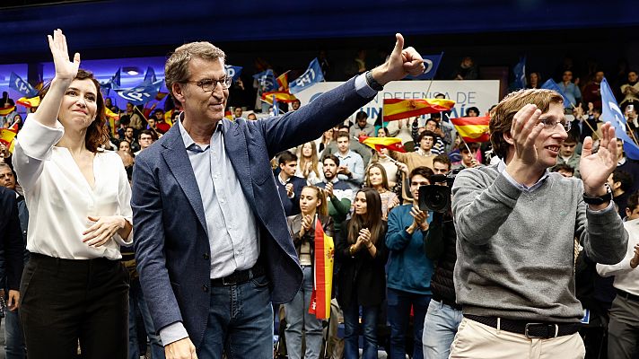 Telediario Fin de Semana - Feijóo y Ayuso cargan contra Sánchez: "Es servil con el independentismo"