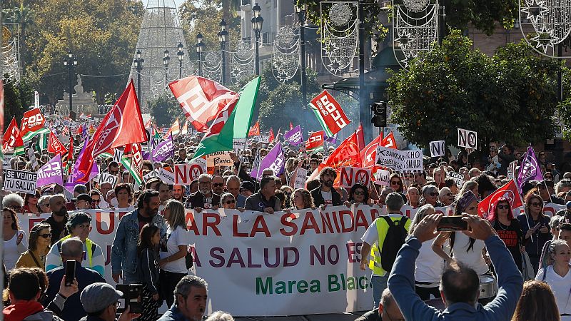 Manifestación en Andalucía en defensa de la sanidad pública 