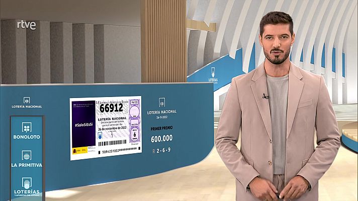 Sorteo de la Lotería Nacional del 26/11/2022