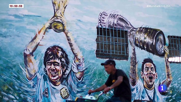 Telediario Fin de Semana - Argentina apela al espíritu de Maradona en Qatar 2022
